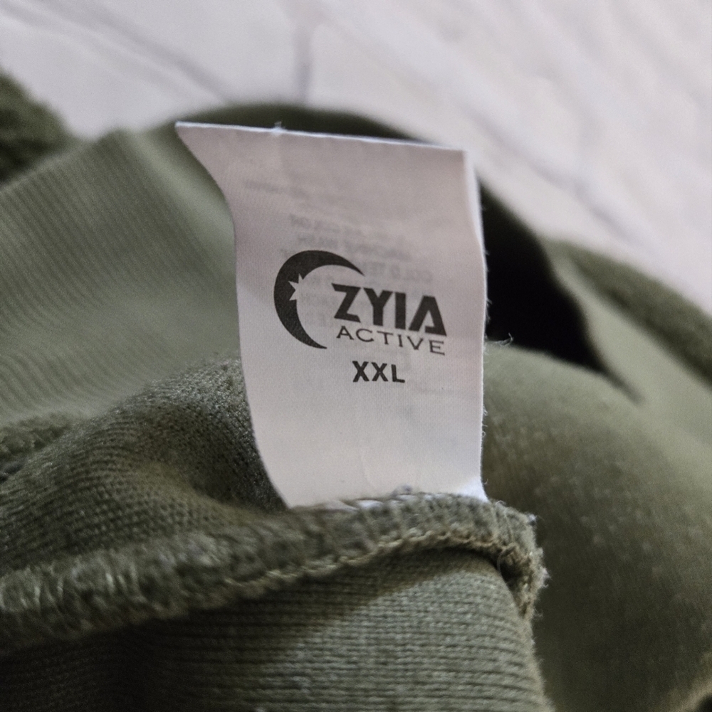 Active Flying V Olive Green Sherpa Zip Bomber Jacket Size:XXL - Picture 5 of 8